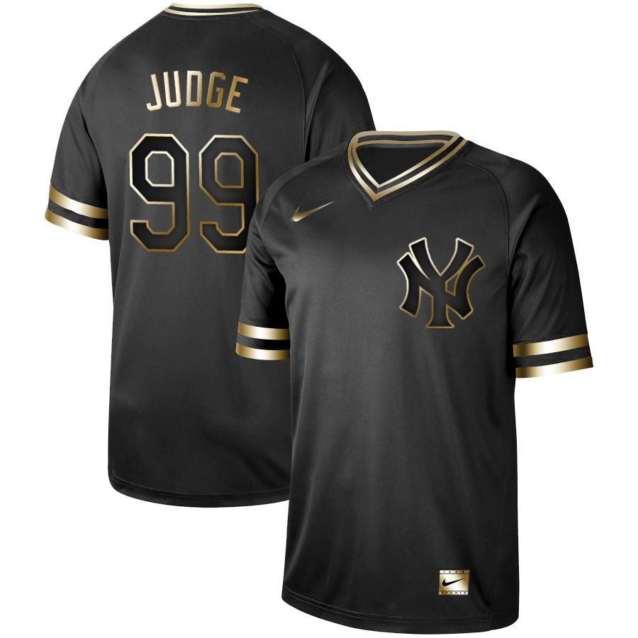 Men New York Yankees #99 Judge Nike Black Gold MLB Jerseys->miami marlins->MLB Jersey